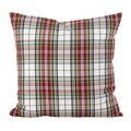 Saro Lifestyle SARO 8051P.M20S 20 in. Square Classic Tartan Plaid Pattern Cotton Down Filled Throw Pillow  Multi Color 8051P.M20S